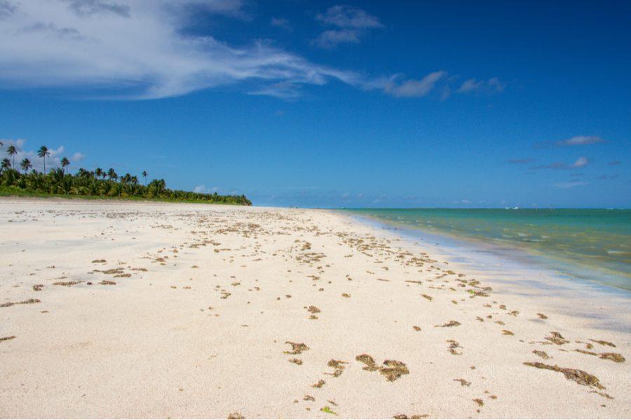 praia deserta são miguel dos milagres