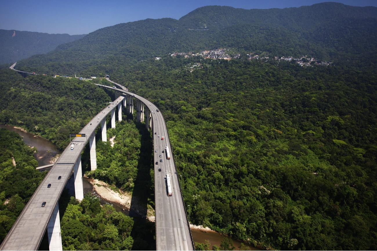 brazilian road top view