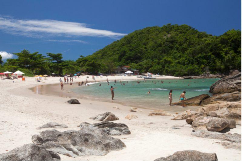 caxadaco beach in ilha grande rio de janeiro