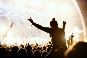 público em show de música