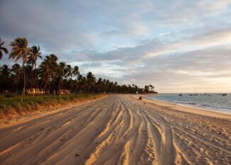 brazilian beach sunset
