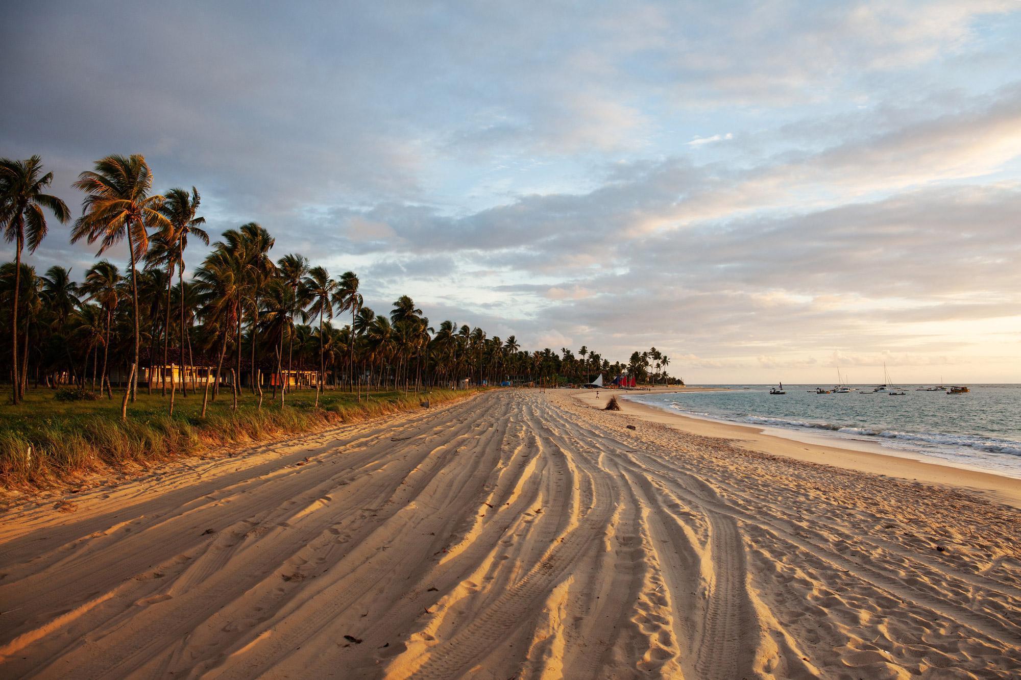 brazilian beach sunset