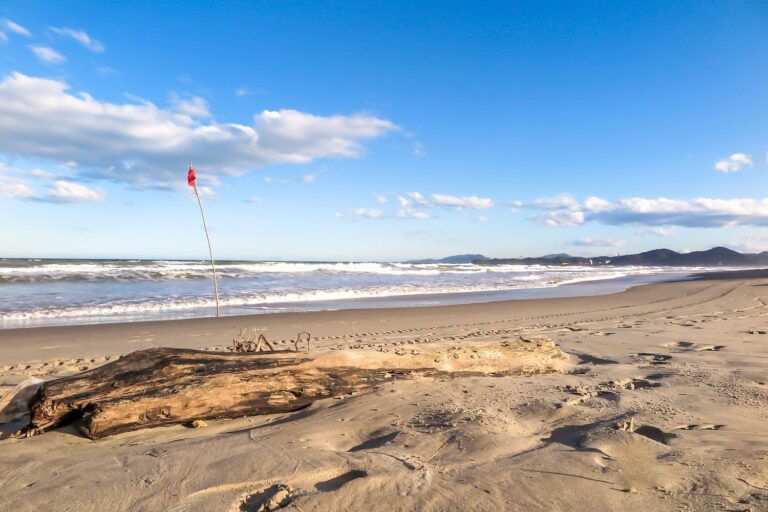 praia navegantes no fim de tarde