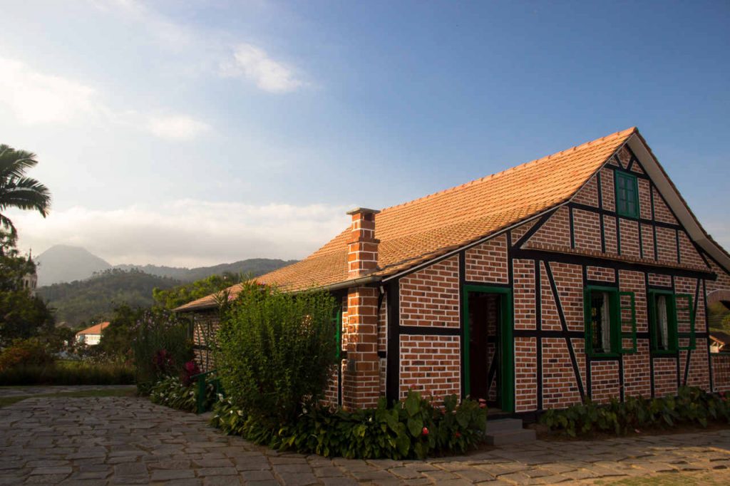 Casa de enxaimel em Pomedore, Santa Catarina.