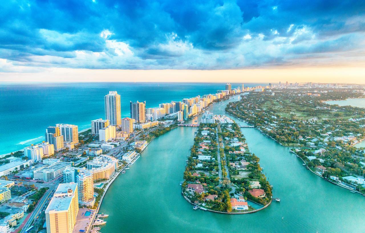 vista aérea de Miami