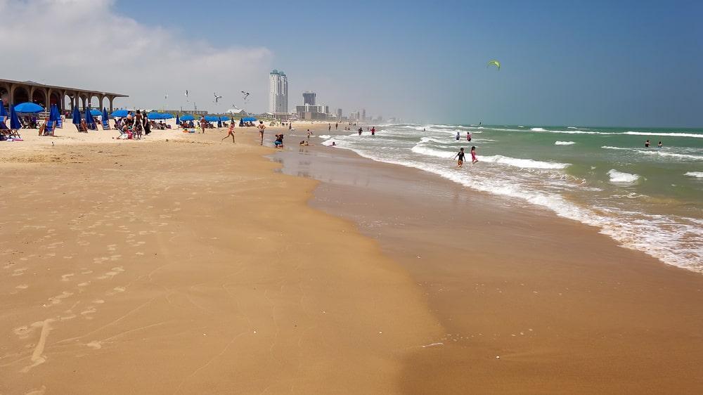 beach at south padre island in texas