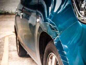 car with scratches