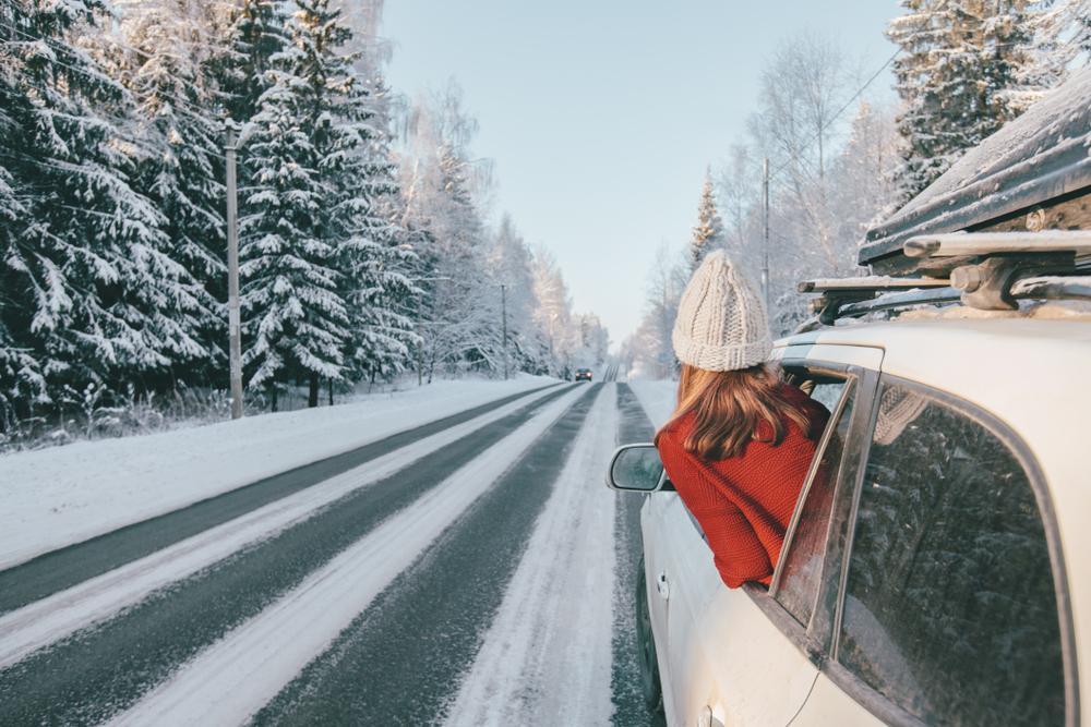 Snow Road Car Neve Estrada Carro