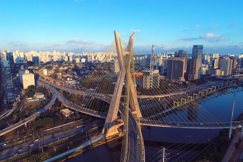 Foto da Ponte Octávio Frias de Oliveira em São Paulo.