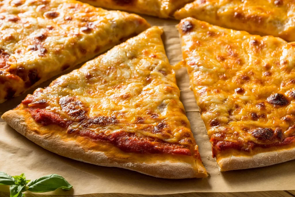 Pizza fina de 4 quesos