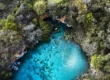 Chapada Diamantina, um dos principais pontos de turismo ecológico no Brasil, vista de cima, com muita área verde ao redor e águas cristalinas no centro.