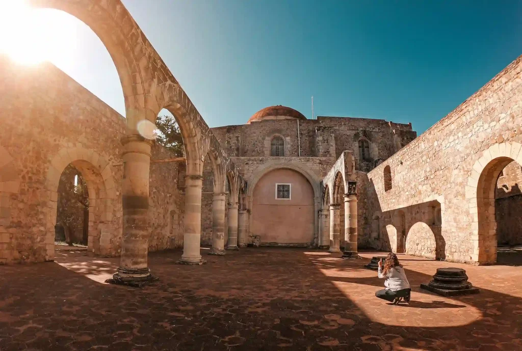 Contraluz del convento de Oaxaca por dentro