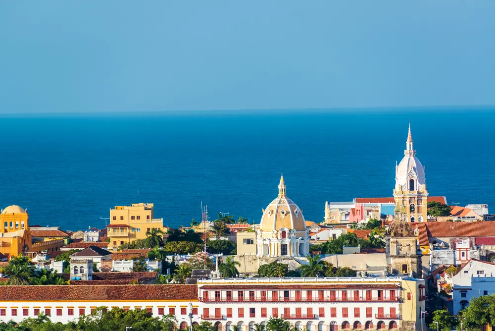 Aerial view of Cartagena.