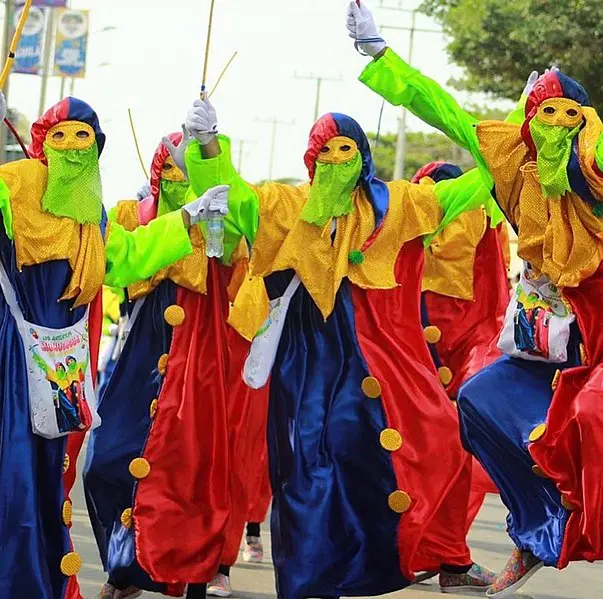 Foto del monocuco en el carnaval de Barranquilla