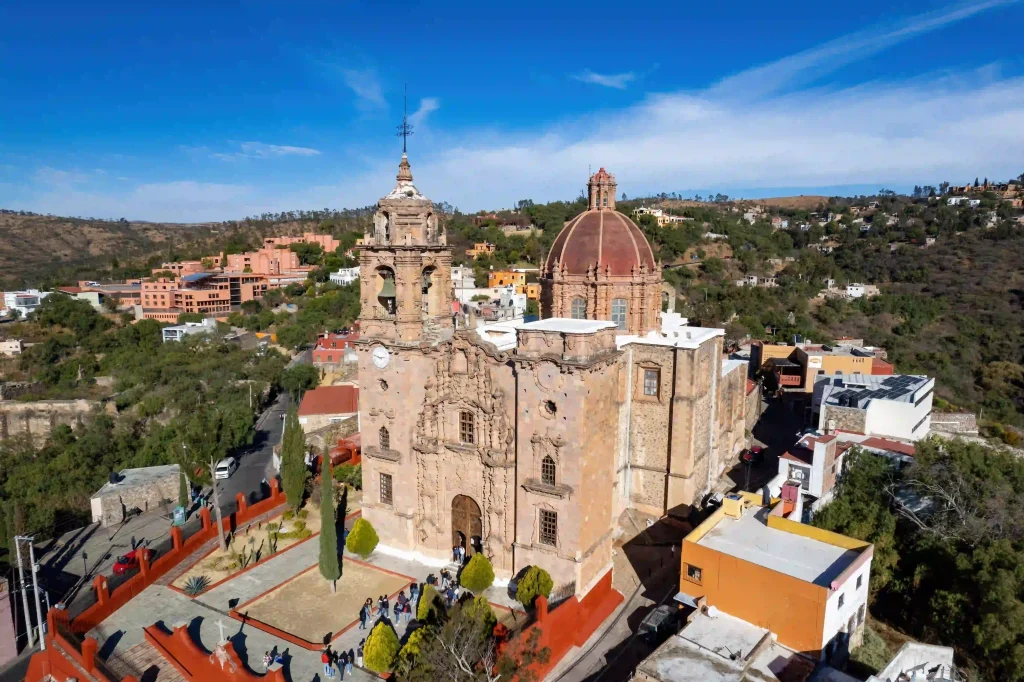 Catedral de Guanajuato vista desde arriba