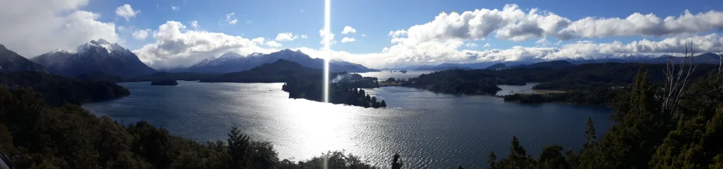 Foto panorámica del paisaje de Bariloche