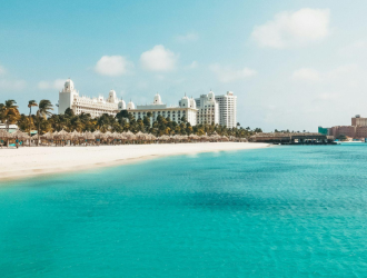 orla de praia em aruba