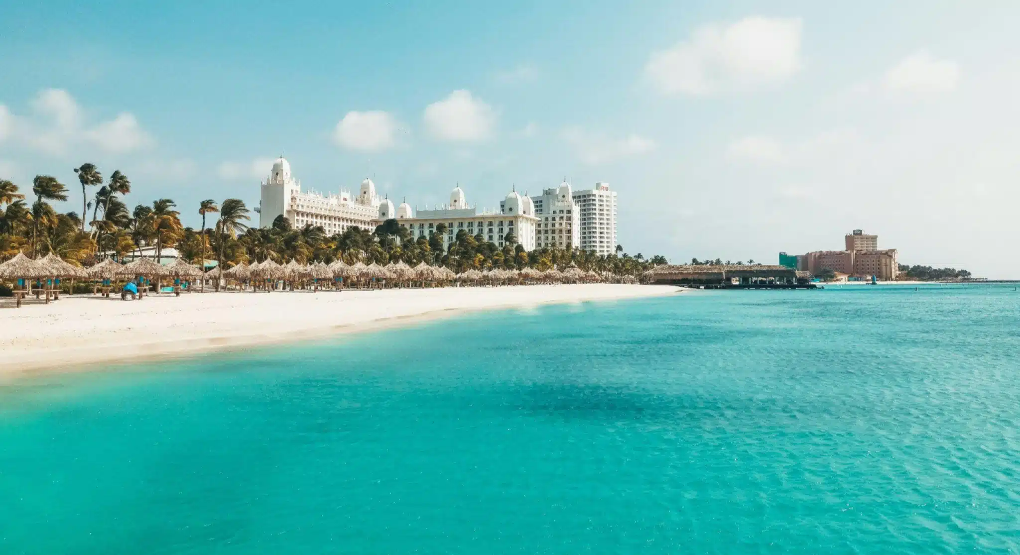 orla de praia em aruba