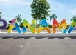 imagem escrito panamá do letreiro do país