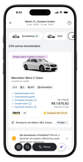 Rentcars resolve problemas de comparação e informações das locadoras de carros